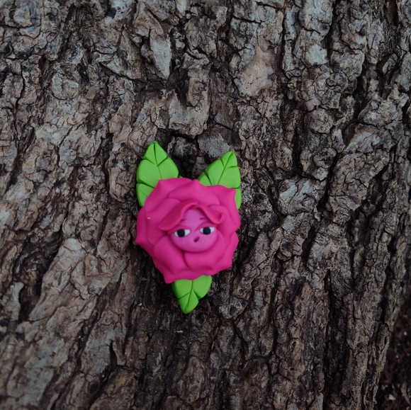 🌹The🌺Talkin Flower 🥀🌸 Pink Rose Pin - Picture 2 of 5